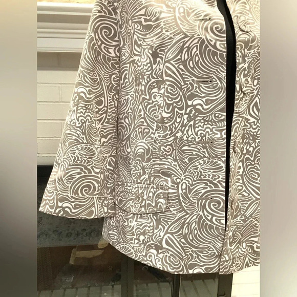 #173 Gorgeous Chicos Cotton Button Front Jacket/Blazer Size 1 Medium - Picture 3 of 11